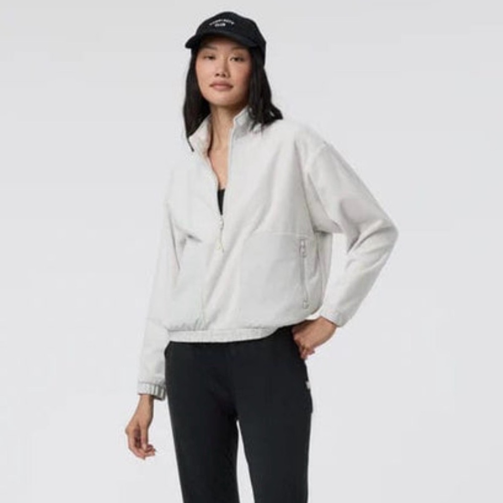 Vuori Aspen half zip small grey